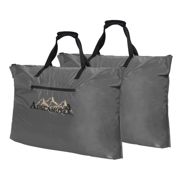 AUSCAMOTEK Scent Control Bags for Hunting Clothes and Accessories Water-Resistant Gray 33 x24 inches-2 Pack