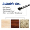 Faithfull FAIFOR15 Forstner Bit for Hardwood, Softwood, Drilling, Boring, Straight,