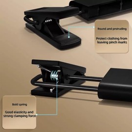 Trouser Hanger, Plastic Pant Hangers Space Saving Skirt Hangers with Clips Adjustable Non-Slip Coat Suit Metal Hangers Heavy Duty Chrome Clothes Hangers Clothes Hook (10)