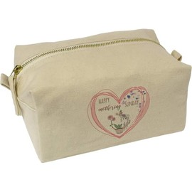 'Happy Mothering Sunday' Canvas Wash Bag/Makeup Case (CS00036885)