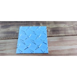 4"X4" .125 3003 Aluminum Diamond Plate 4-Pack