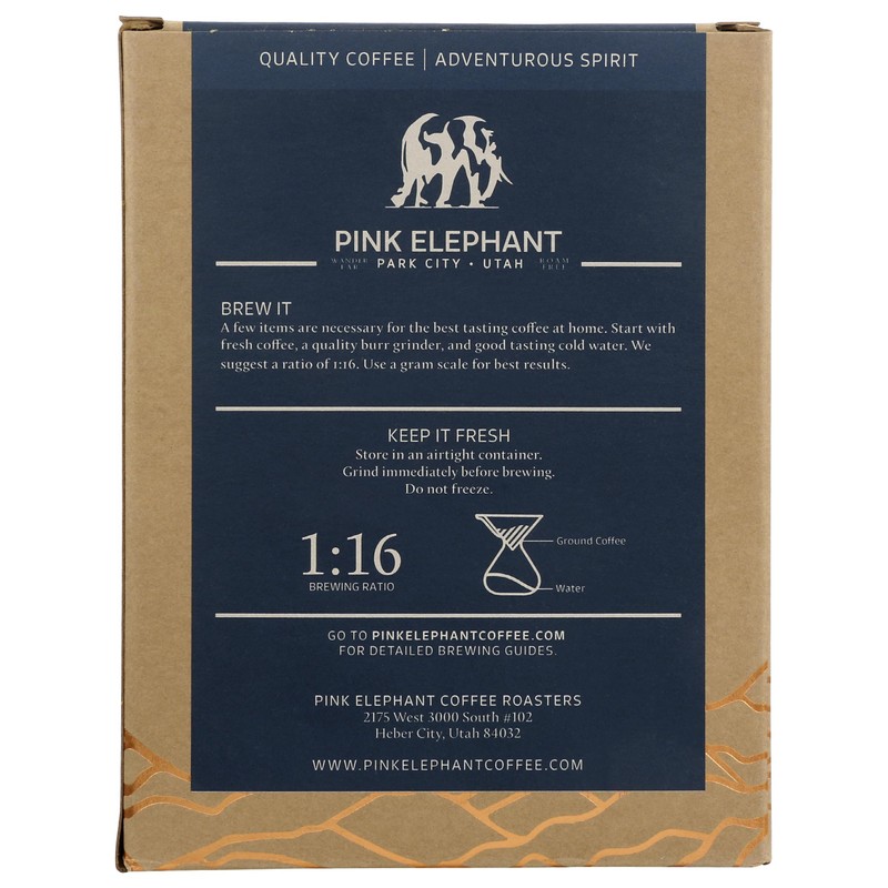 Pink Elephant Coffee Rstrs, Coffee Roam Roast, 12 Ounce
