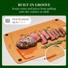 Kikcoin Wood Cutting Board, Cutting Boards for Kitchen Dishwasher Safe