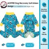 AOFITEE Dog Recovery Suit After Surgery, Onesie With Dinosaur Print,