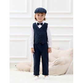 Baby Boys Suit Wedding Tuxedo Dress Outfits 2-3T Blue