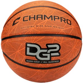 CHAMPRO Dura-Grip 230 Rubber Basketball, Women's Size 28.5, Orange