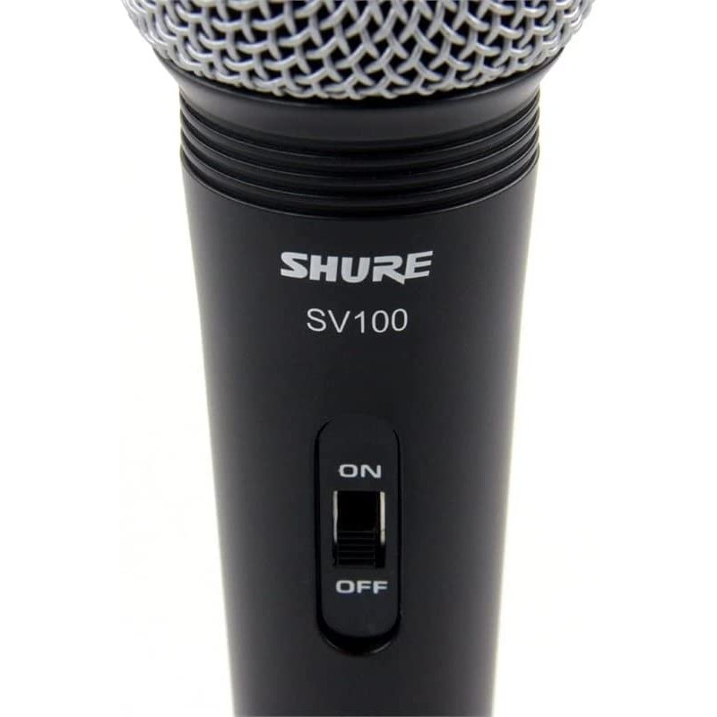 Shure SV100 Micrófono Vocal Cardioide para Voces, Karaoke, Multimedia e