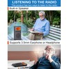 ZHIWHIS Portable Radio, AM FM Stereo Receiver, DSP Small Pocket