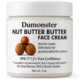 Family Health Products DuMonster’s Nut Butter But Her Face Cream – Funny Gag Gift for Men | Moisturizing Skincare Lotion | 2oz Travel Size