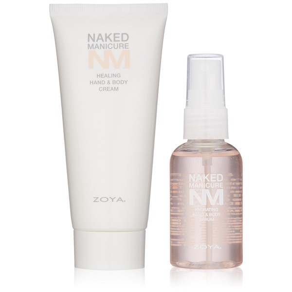 ZOYA Naked Manicure Healing and Hydrating Dry Skin Hand and Body System, Tube & Serum