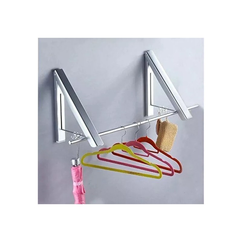 Huji Retractable Instant Closet Organization Storage System Clothes Rack With