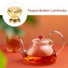 sourcing map Teapot Button Lid Knobs Flower Tea Kettle Pot