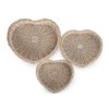 Red Hamper PT075, Large White Wash Heart Shaped Wicker Tray,