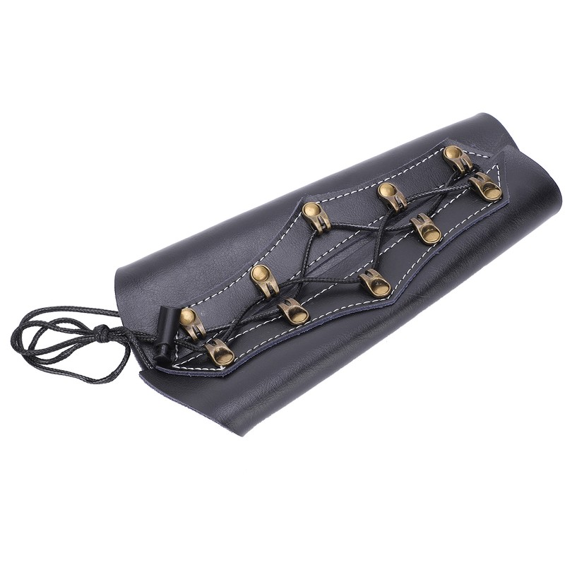 Archery Arm Guard Faux Leather Adjustable Arms Guard Protection Safety