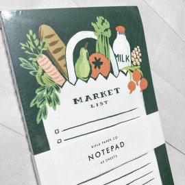 Rifle Paper Co List Note Pad 8.5 x 4.25 Memo To Do Designer - Market List
