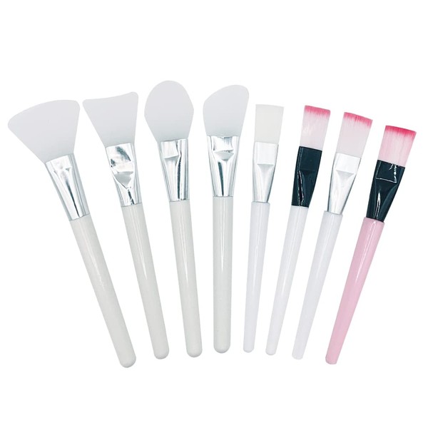 CLVPAI 8 Piece Face Mask Brush Make Up Brush Set,