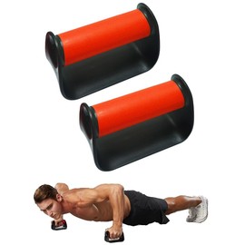 Kurop Push Up Bar Brackets 2 Pack Push Up Muscle Training Equipment Lightweight Easy Carrying Travel Business Business Travel Fitness Exercise Stand (Red)