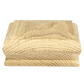 Solid Oak Pyramid Newel Post Cap rebated to fit a 90mm Newel Post