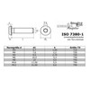 120-Piece Set of Rounded Head Screws with Hexalobular Socket/Torx (TX)