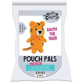Knitty Critters The Knitter Critters - Pouch Pals - Ralph The Tiger,20 x 10 x 9 cm; 80 Grams