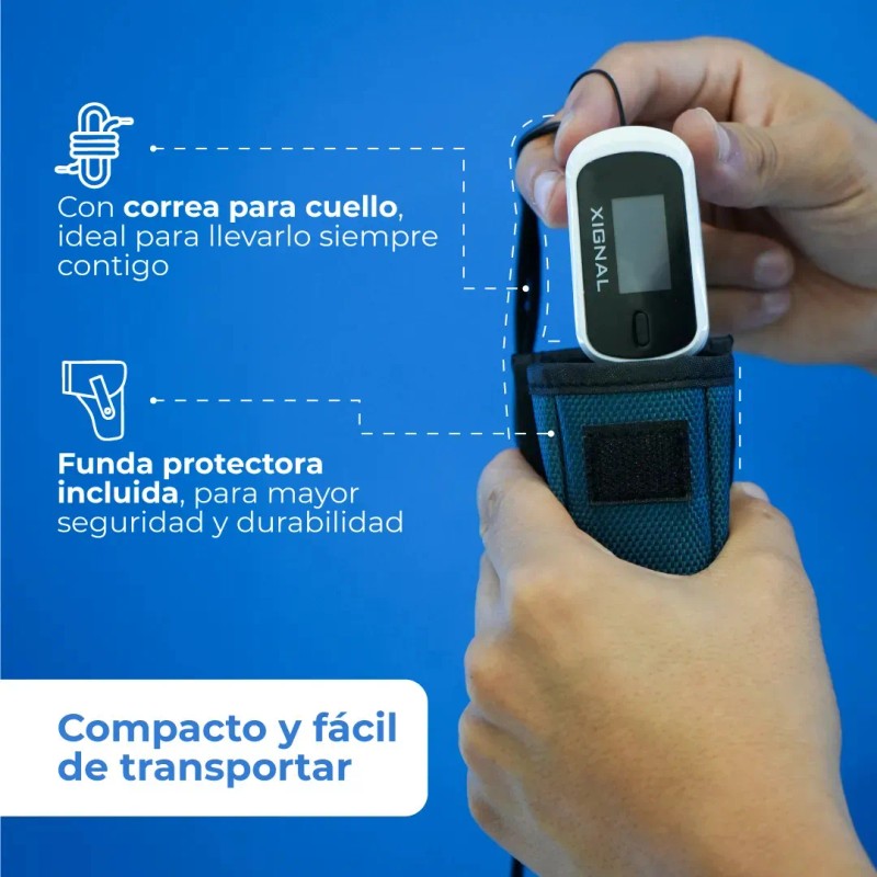Oxímetro de Dedo MD300C2 con pantalla OLED – Medición de
