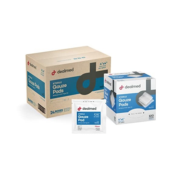 Dealmed Dealmed 4' x 4' Sterile Gauze Pads (100 Count)