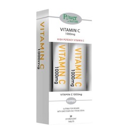 Power of Nature Vitamin C 1000 mg High Potency 2 x 20 effervescent tablets