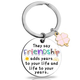 OEHEDOU Stocking Stuffers For Teen Girls 16-18 Unique Friend Christmas Gifts For Women 2025 Cute Friendship Gift For Girls Friend Soul Sister Bestie Bff Birthday Gift For Friends Friendship Keychain