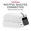 Sunbeam Polyester Wi-Fi Connected Mattress Pad, Electric Blanket, 10 Heat