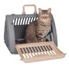 SportPet Designs Foldable Travel Cat Carrier - Front Door Plastic