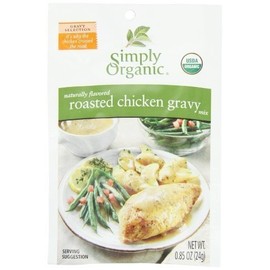 Simply Organic Seasoning Mix - Roasted Chicken Gravy - Case of 12 - 0.85 oz.