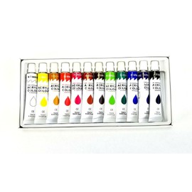 EDMBG Lot of 60 Paint Sets - Twelve 12ml Tubes of Acrylic Paint Rainbow Pigments