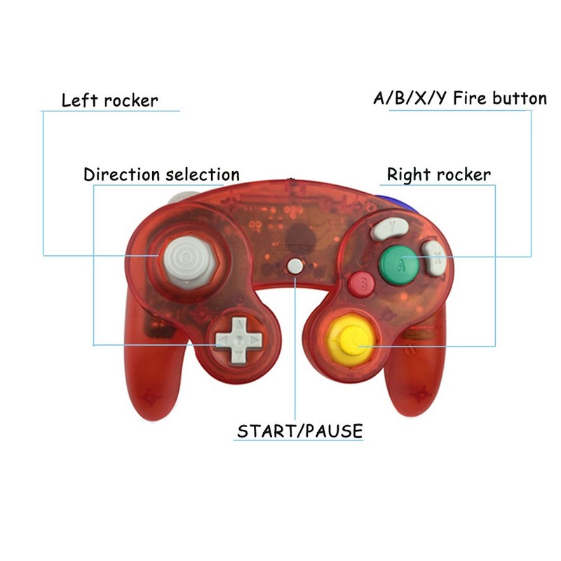 Reiso Gamecube Controller, 2 Pack NGC Classic Wired Controller for