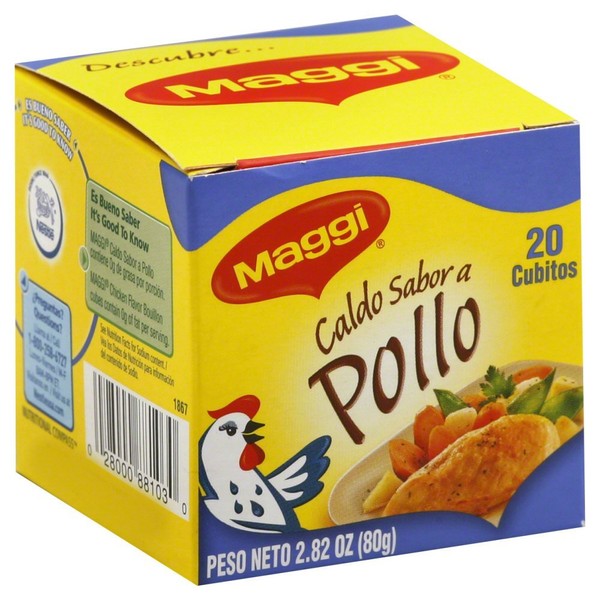 MAGGI Chicken Bouillon Cube 2.82 OZ(Pack of 3)