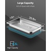 ZeroPone 4 Pack Full Size Hotel Pans with Lids, 2.5"