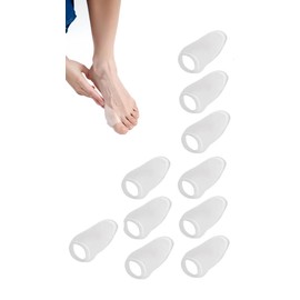Honwor Bunion Protector Gel Shield - 10 Pack of Pads and Cushions for Big Toe. Relieve Foot Pain from Friction, Rubbing, and Pressure.