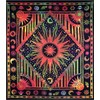 AVA Collections Queen Size Tapestry Wall Hanging Burning Hippie Sun and Moon Meditation Bohemian Hippie Psychedelic Design Indian Tapestries Bedspread (Size 90x84 inches) (Queen- Burning sun/Multi)
