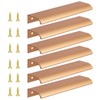 Flintronic 6 Pack Modern Gold 150mm x 128mm Aluminum Alloy
