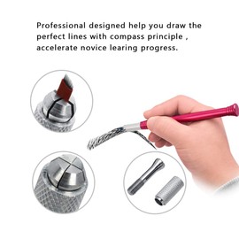 ATOMUS Microblading Kit Eyebrow Microblading Manual Tattoo Pen and Microblading Needles 7 Pin 12 Pin 14 Pin 18 Pin for Eyebrow Permanent Makeup