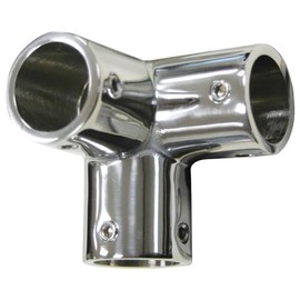 Railing Fitting Corner Connection for Round Tube Diameter 22 mm Stainless Steel V4A 1 Piece A4 AISI 316 Boat Railing AISI316 Bimini