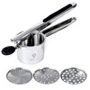 Potato Masher Stainless Steel by DOERVISIT – Manual Potato Masher