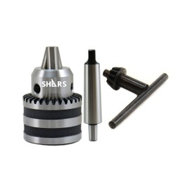 Shars 3/16"-3/4" Heavy Duty Sleeve Bearing Key Keyed Drill Chuck & 3JT MT4 Arbor Shank 202-5006+1330 [