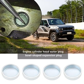 Micro Traders 10Pcs Steel Cup Expansion Plug 20mm Engine Expansion Plugs Engine Freeze Plug for Automotive Engine Applications for Height 6.0mm