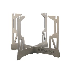 N-project Titanium Trivet Alcohol Stove Only [TITANIUM GEAR] Trangia TRB25 Evanew EBY254 can be installed. (N-project チタン五徳 アルコールストーブ 専用 【TITANIUM GEAR】トランギア TRB25 エバニューEBY254 取付け可能です。)