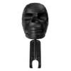 Motorcycle Helmet Wall Mount with Skull Design, Jacket and Coat