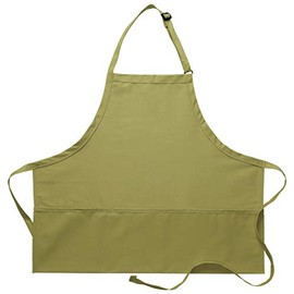 DayStar Apparel 200 Three Pocket Bib Apron, Sage