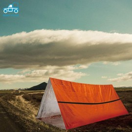 morytrade Simple Tent Sleeping Bag Set, Survival Emergency Sheet, Aluminum, Cold Protection, Windproof, For Emergencies, For Disasters, Emergency Use (Simple Tent Only)