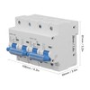 Interlock Circuit Breaker 10KA Breaking Capacity Rail Installation Mini Dual