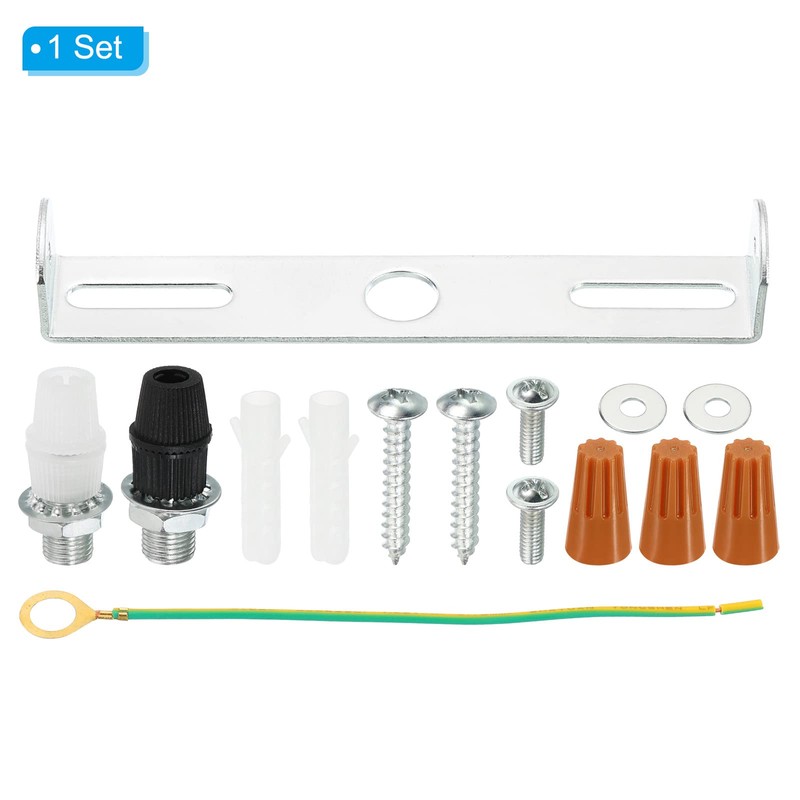 PATIKIL 105mm Ceiling Light Plate Kit, 1 Set Light Fixture