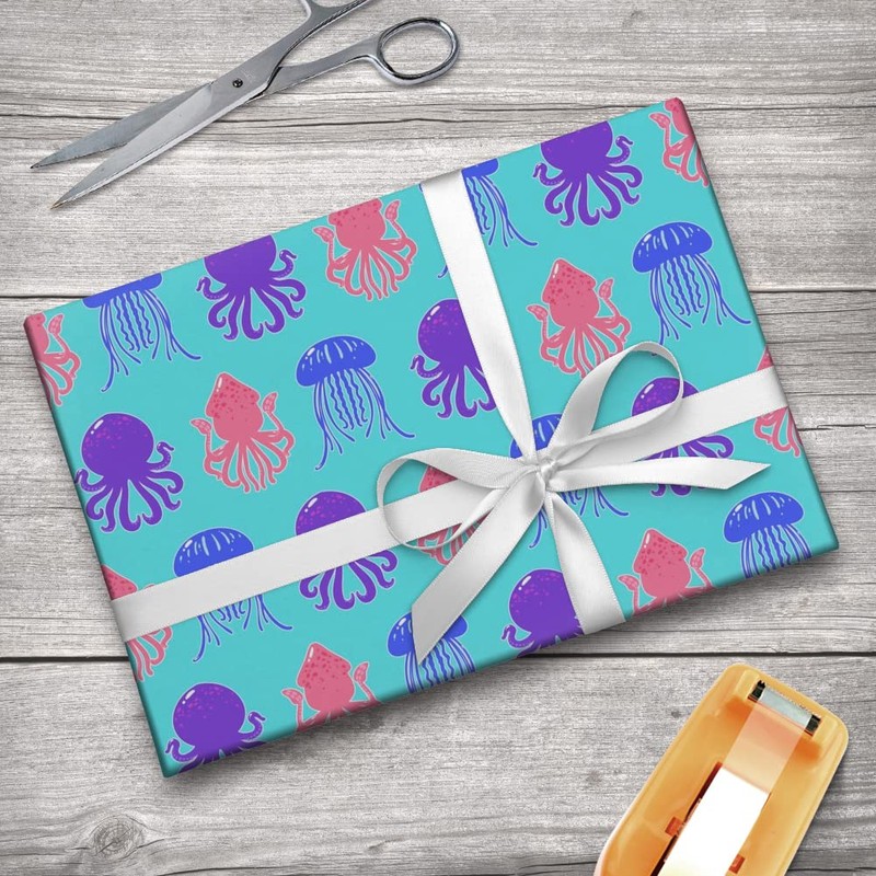 GRAPHICS & MORE Cute Jellyfish Octopus Squid Tentacles Pattern Gift